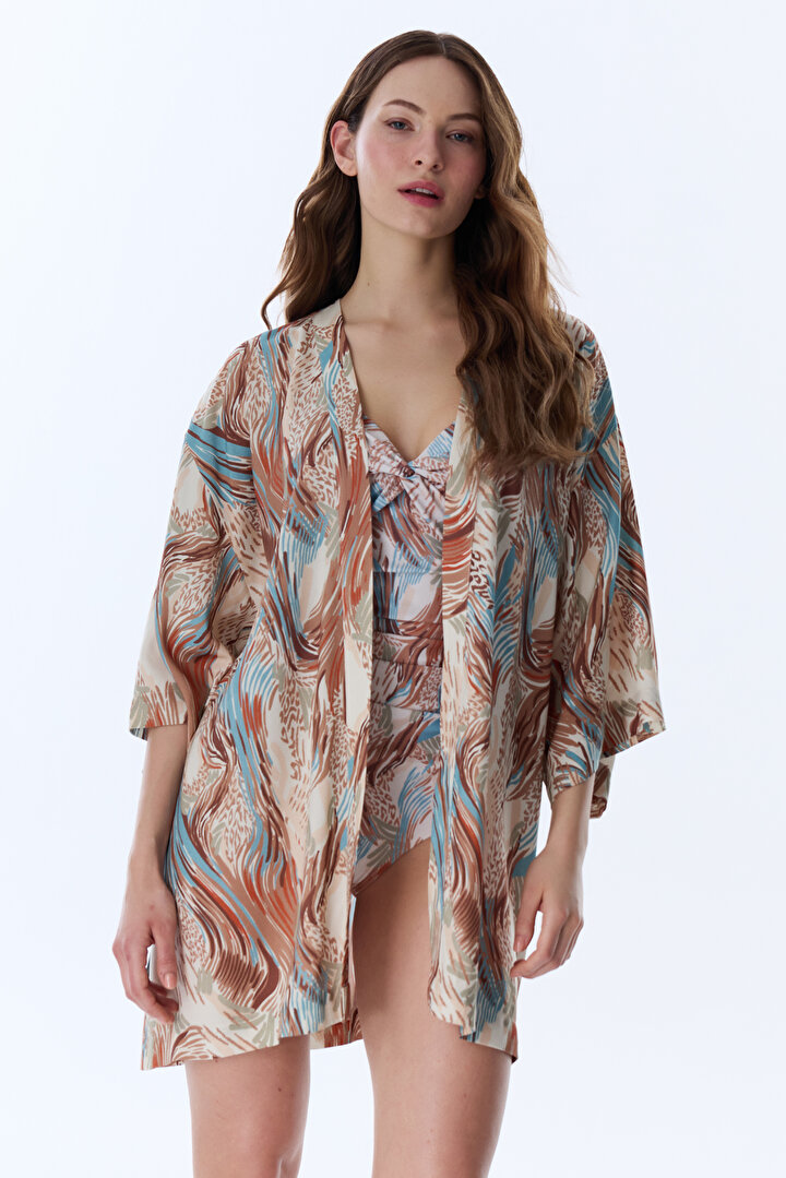 Renkli Janet Kimono - 1