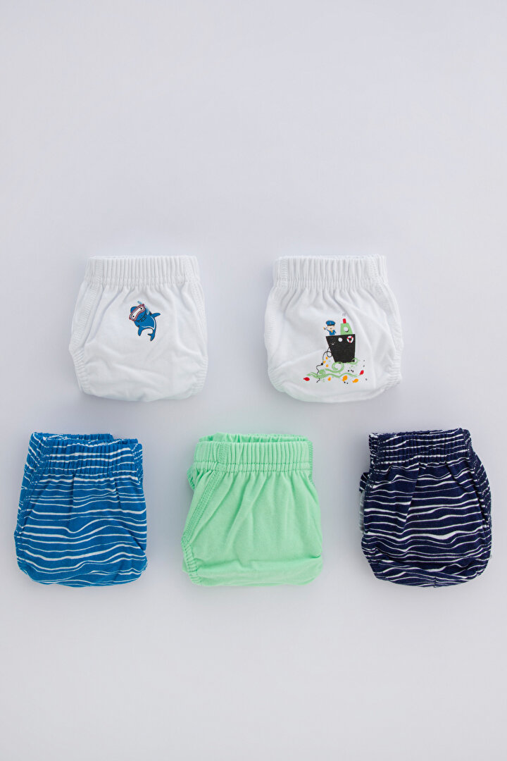 Erkek Çocuk Ocean 5Li Slip Külot - 1