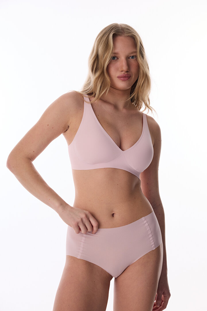 Pembe Fit Decolette Sütyen - 2