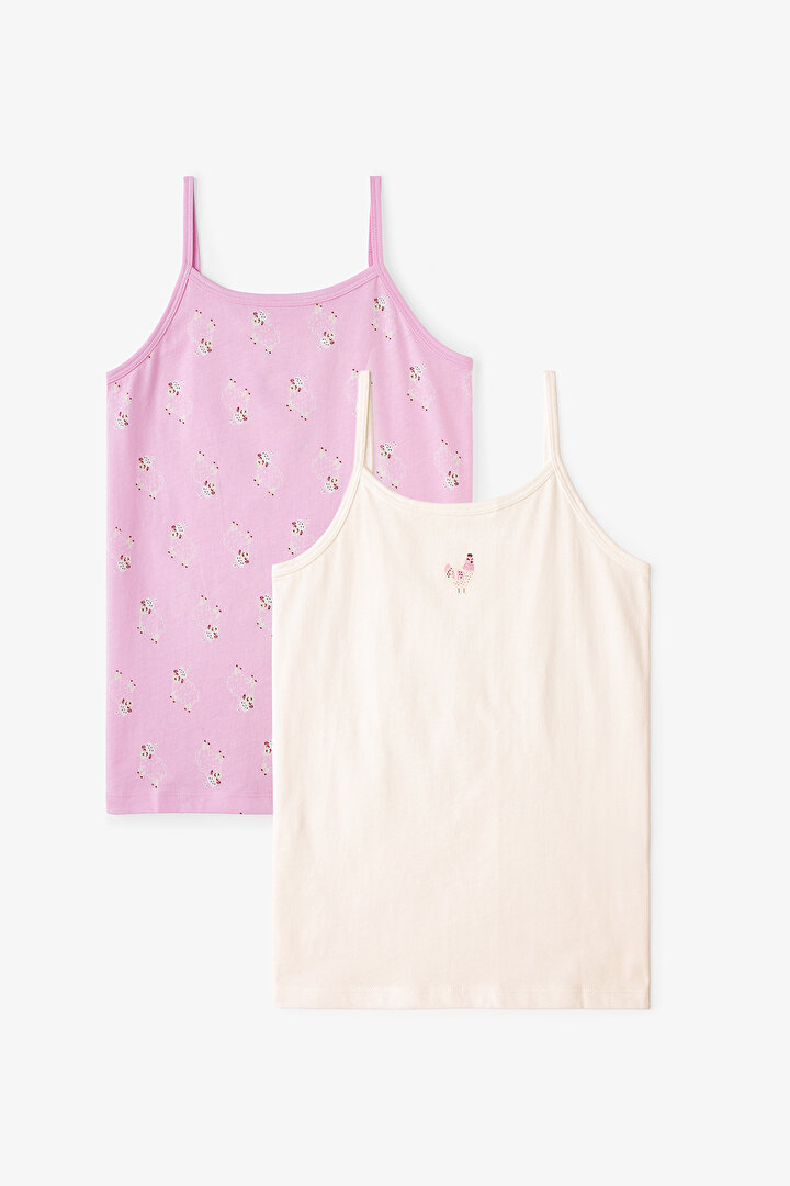 Pembe Kız Çocuk Pinksheep 2'li Atlet - 1