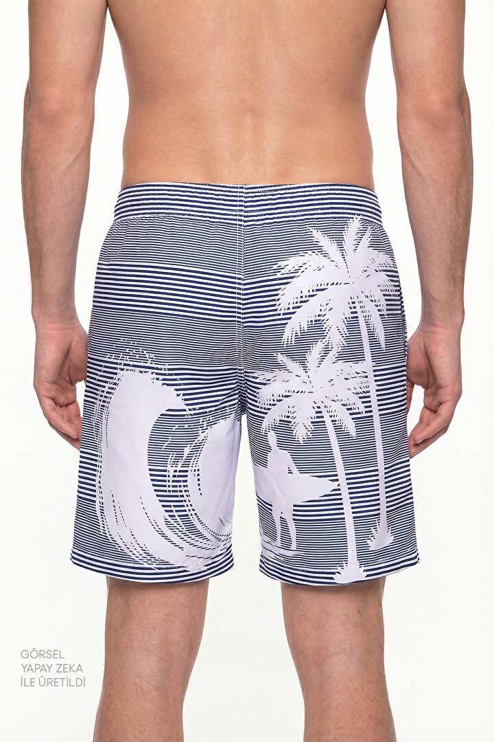 Erkek Lacivert Surf Revival Şort - 2