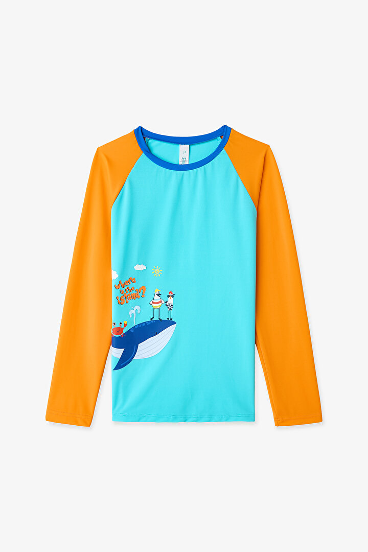 Multicolor Boys Circus UV Top - 1