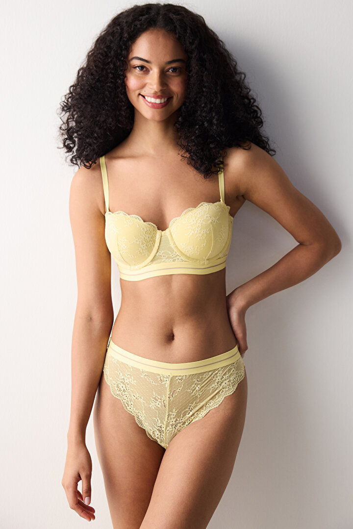 Bloom Lace Yellow Bra - 1