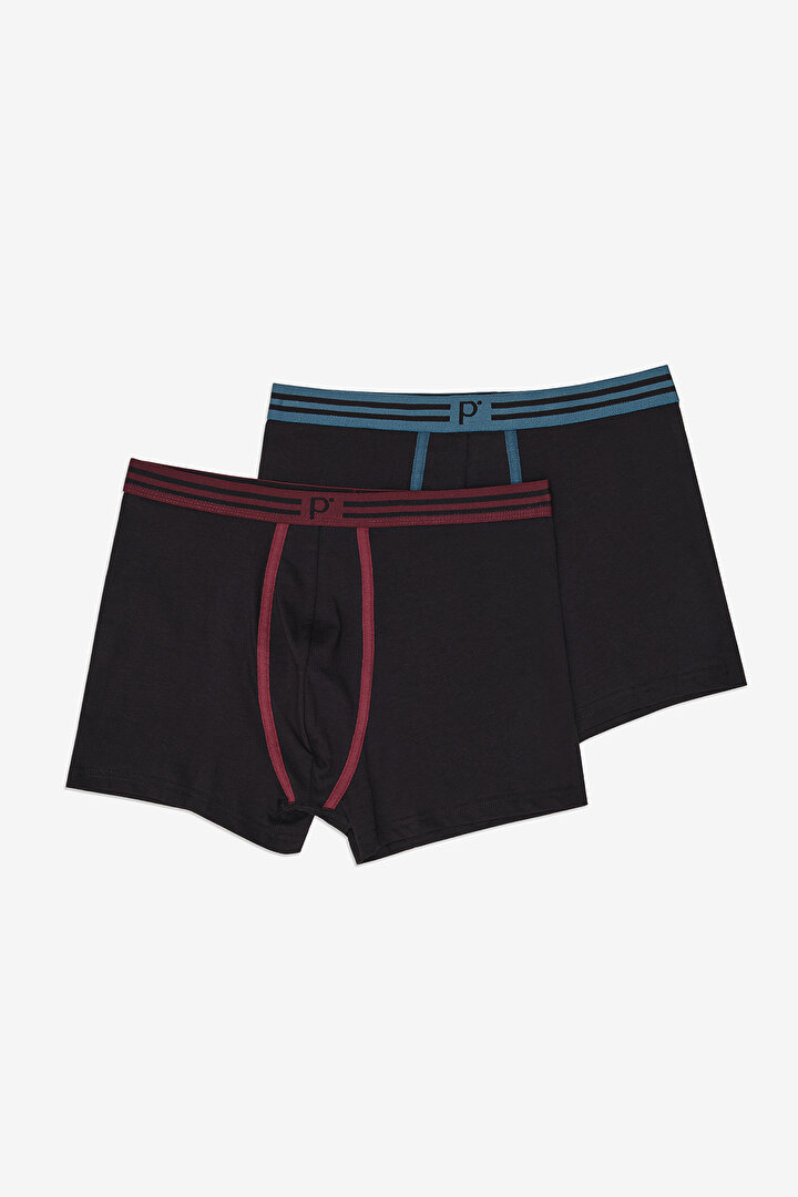 2in1 Black Multi Colour Boxer - 1