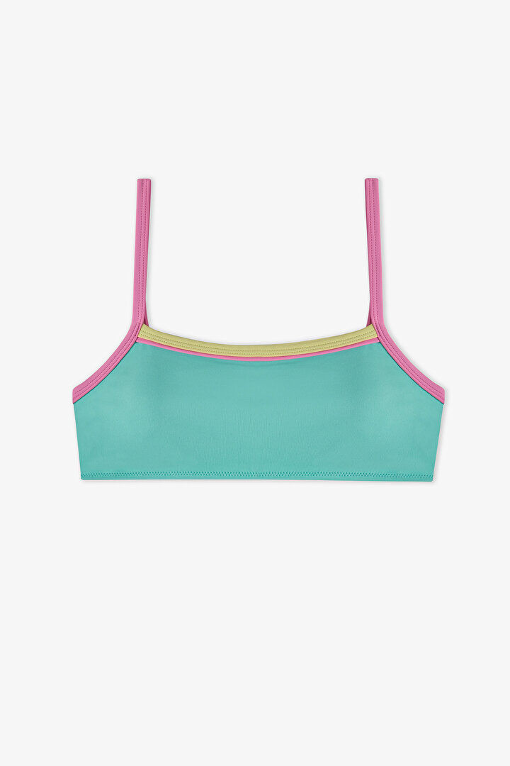 Mint Teen Candy Bandeau Bikini Set - 2