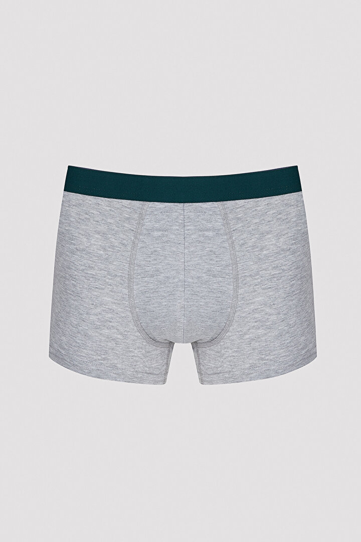 Erkek Joystick 2li Gri-Bordo Boxer - 3