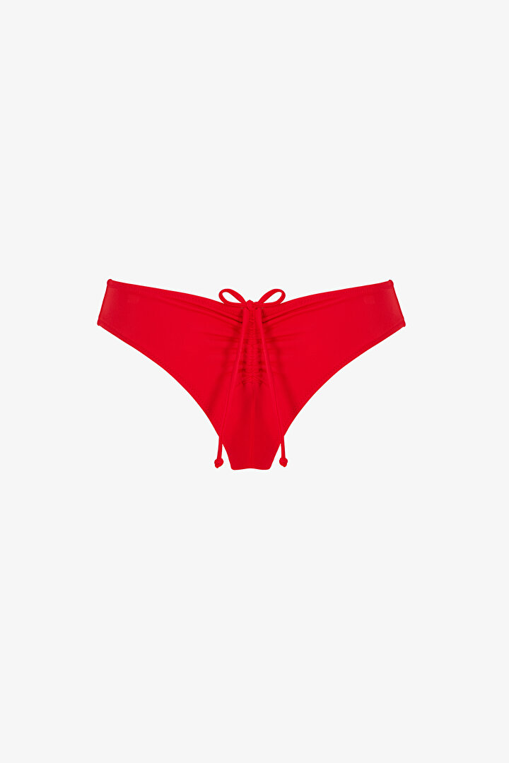 Kırmızı Cheeky Düşük Bel Bikini Altı - 2