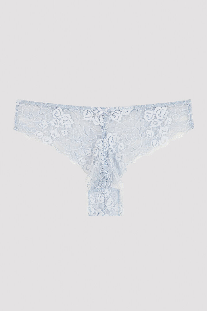Açık Mavi Rusty Lace Brazilian Külot - 4