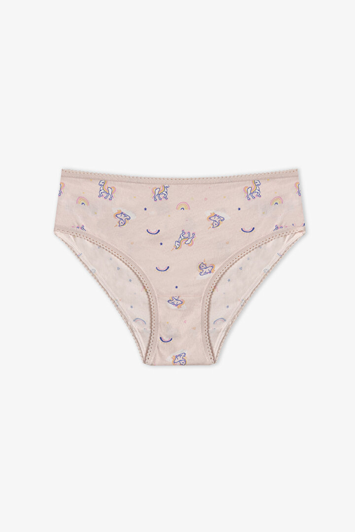 Renkli Kız Çocuk Unicorn Dream 5'li Slip Külot - 2