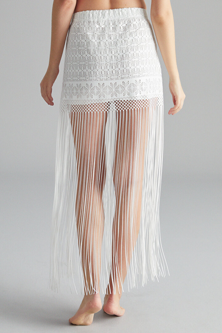 Lace Fringe Skirt - 2