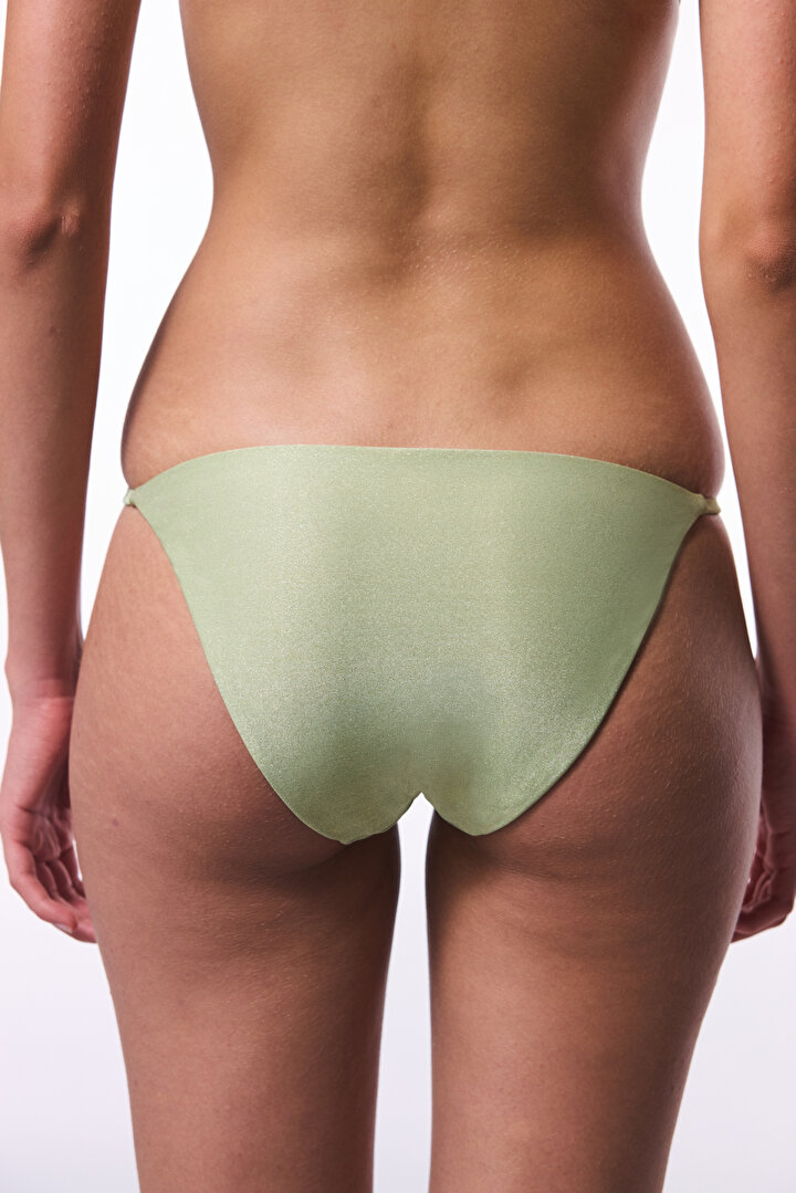 Açık Yeşil Jadira Side Tokalı Slip Bikini Altı - 2