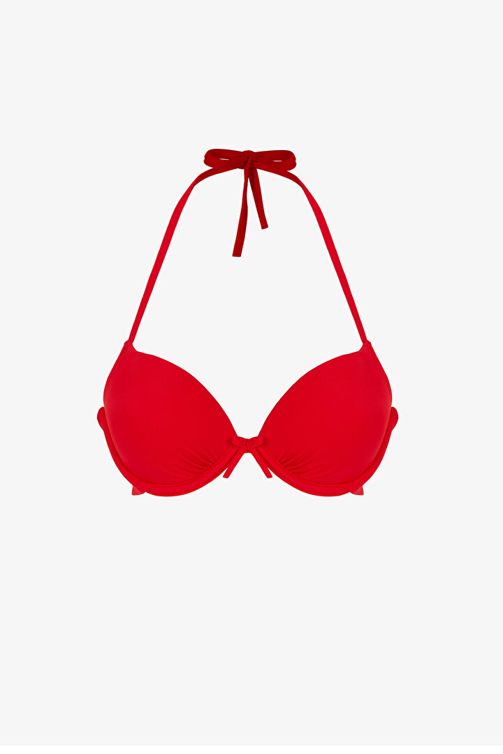 Kırmızı Push Up Bikini Üstü - 1