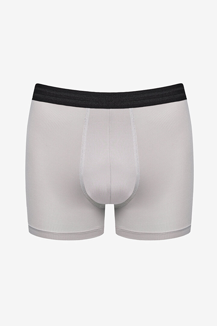 Erkek Mesh Siyah - Gri Boxer - 2