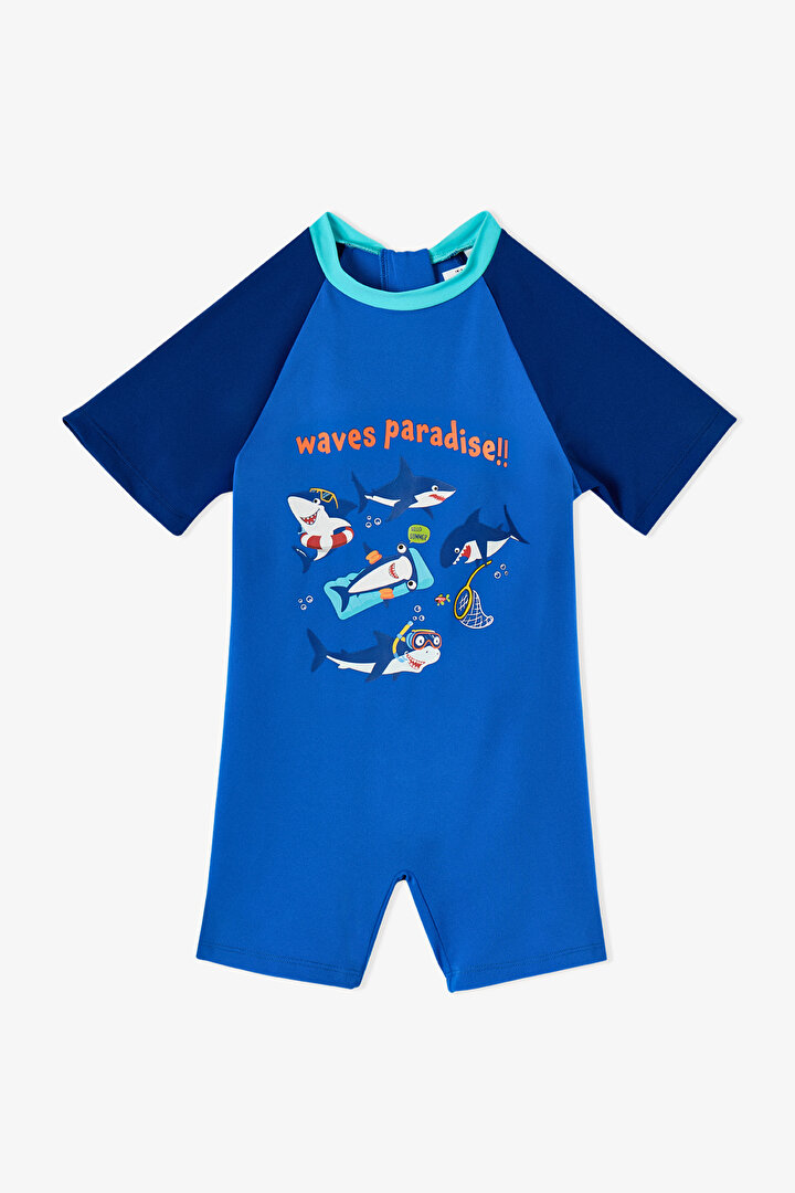 Renkli Erkek Çocuk Circus UV Mayo - 2