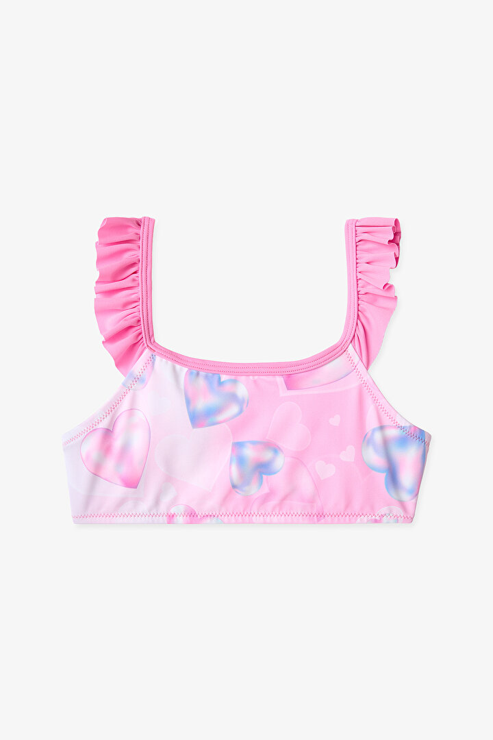 Renkli Kız Çocuk Adela Halter Bikini Takımı - 2