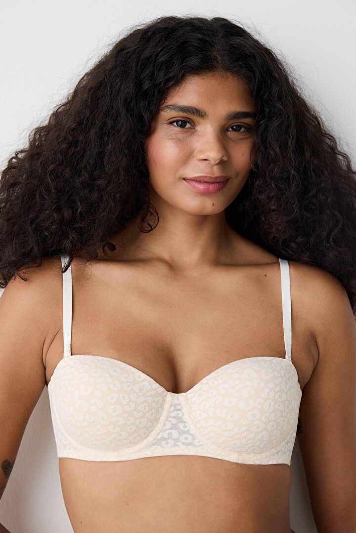 Bloom Lace Cream Bra - 2