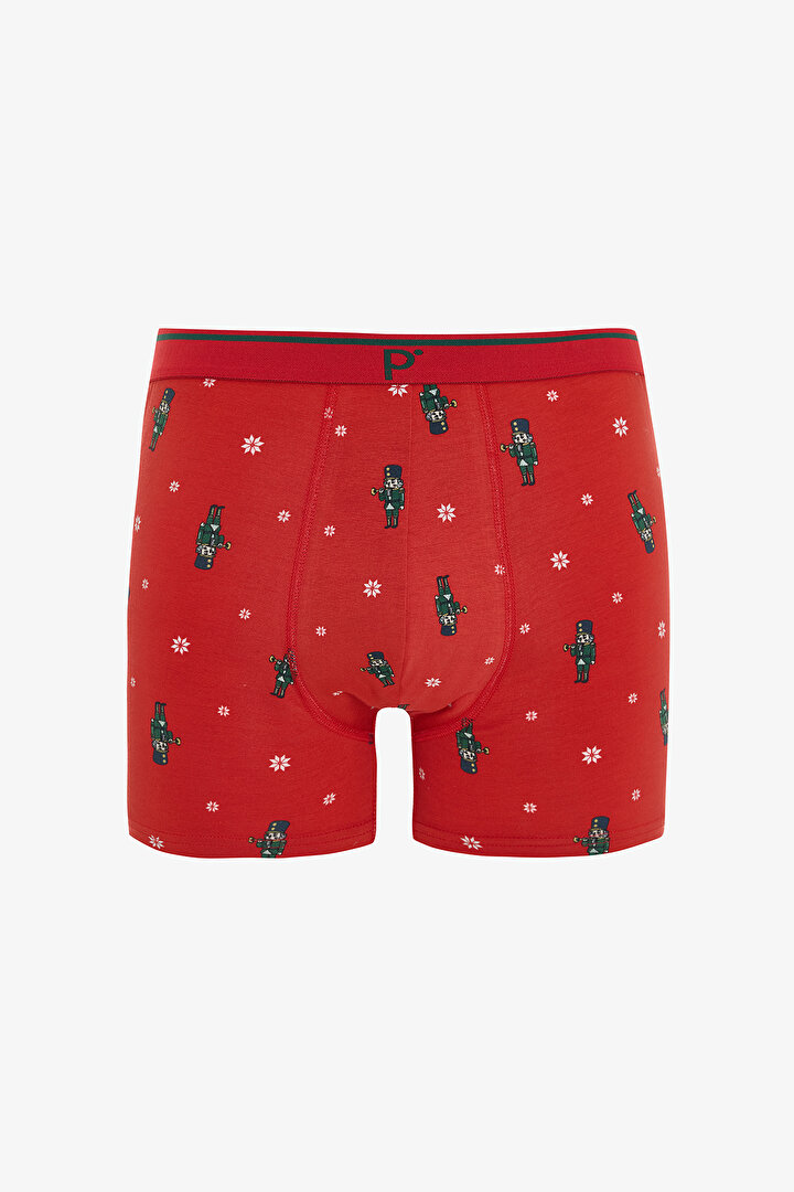 Man Tin Soldier New Year Patterned 3-Pack Boxer - 2