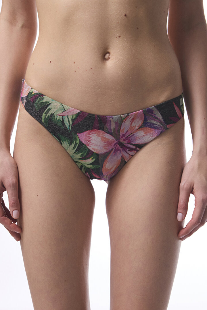 Çiçek Desenli Briella Brazilian Bikini Alt - 2