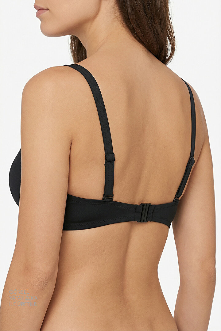 Siyah Beauty Toparlayıcı Bikini Üstü - 2