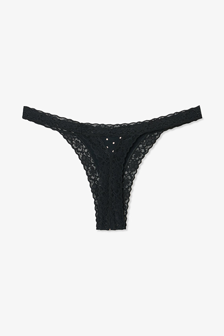 Siyah Comfy Pamuklu Tanga Külot - 2