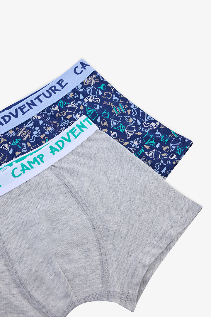 Erkek Çocuk Camping Çok Renkli 2li Boxer - 4