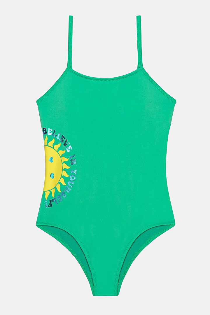 Genç Kız Summer Yeşil Mayo - 1