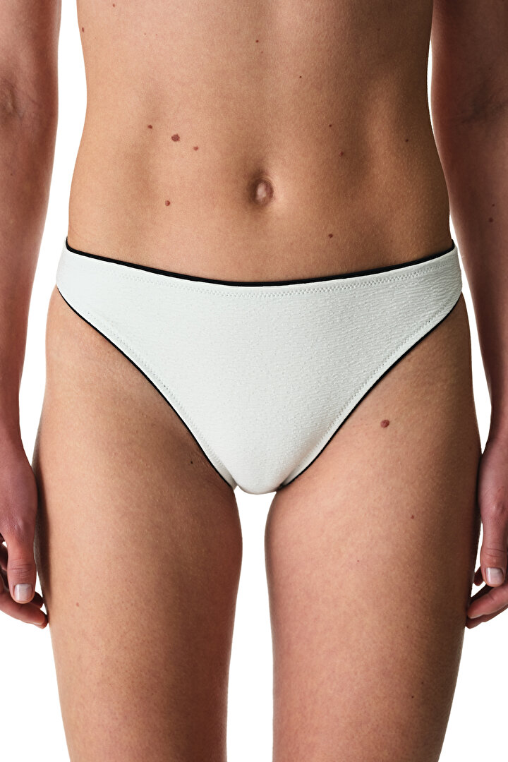 Ecru Nadia Slip Bikini Bottom - 1