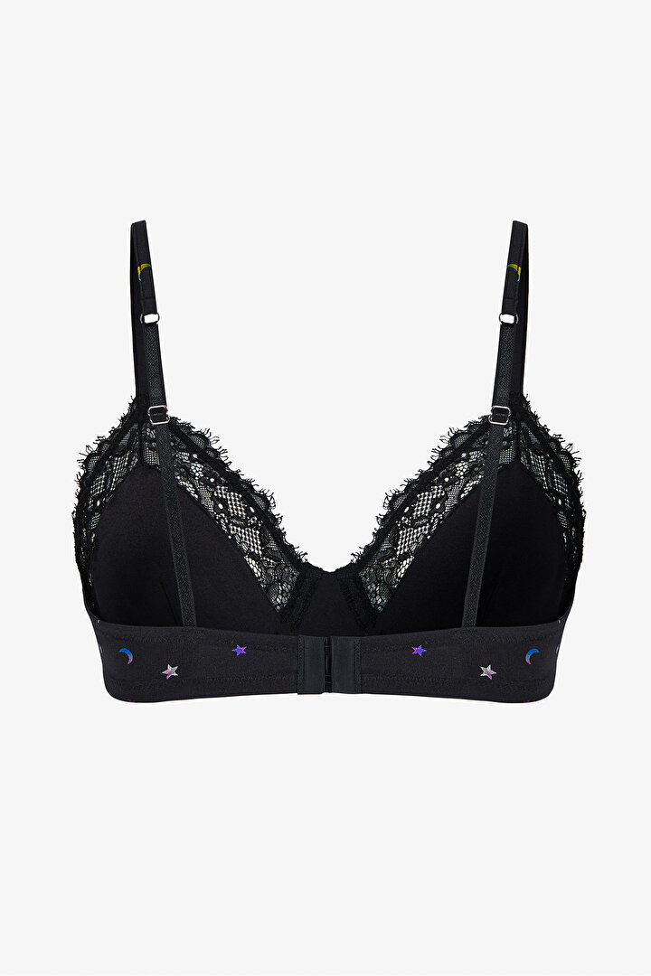 Siyah Micro Lace Wire Sütyen - 2