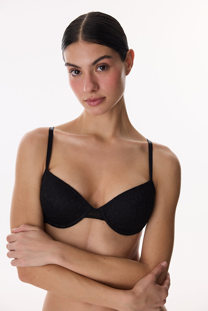 Black Daylift Lace Bra - 1