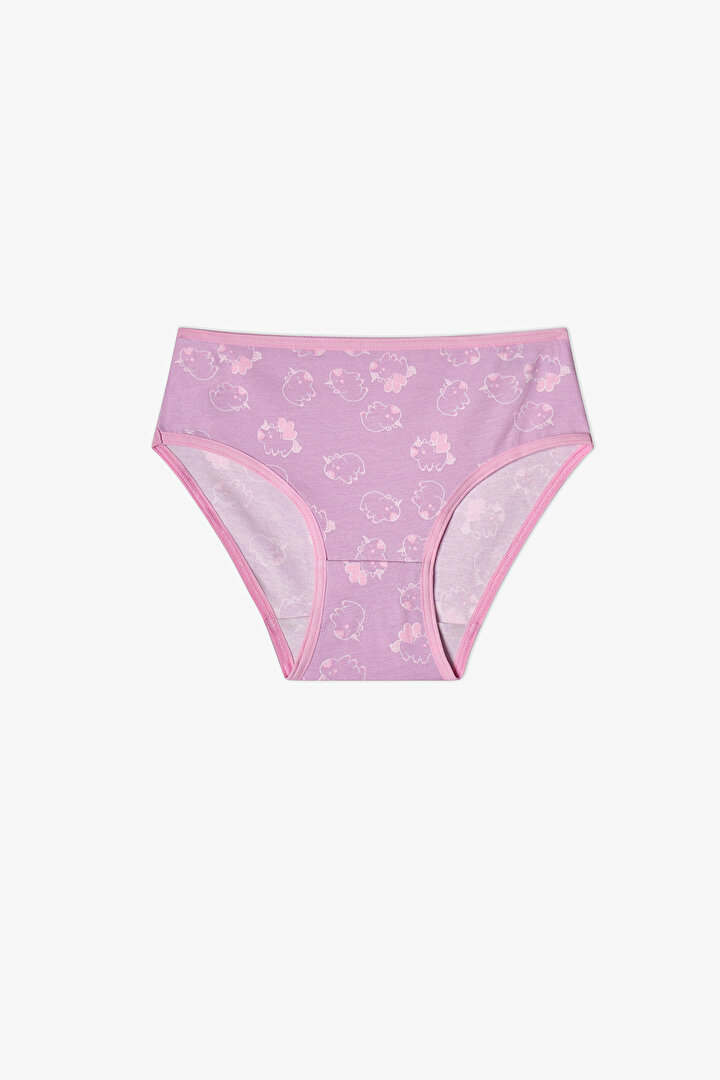 Kız Çocuk Pembe Unibara Unicorn Desenli 5'li Slip Külot - 2
