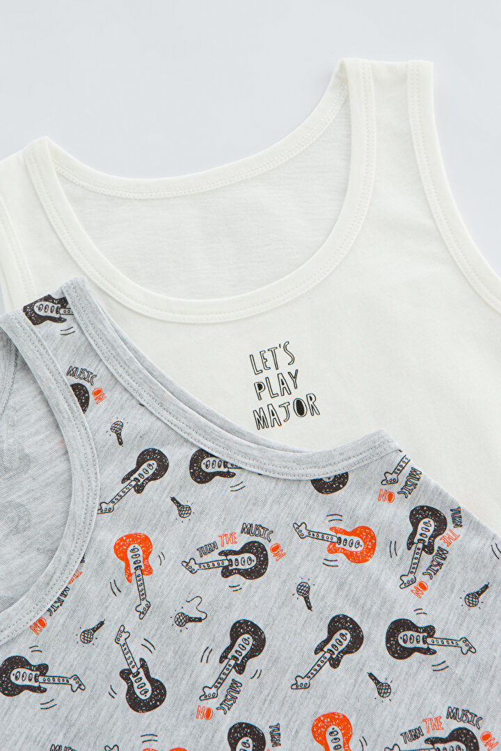 Boys Music On 2In1 Tank - 2