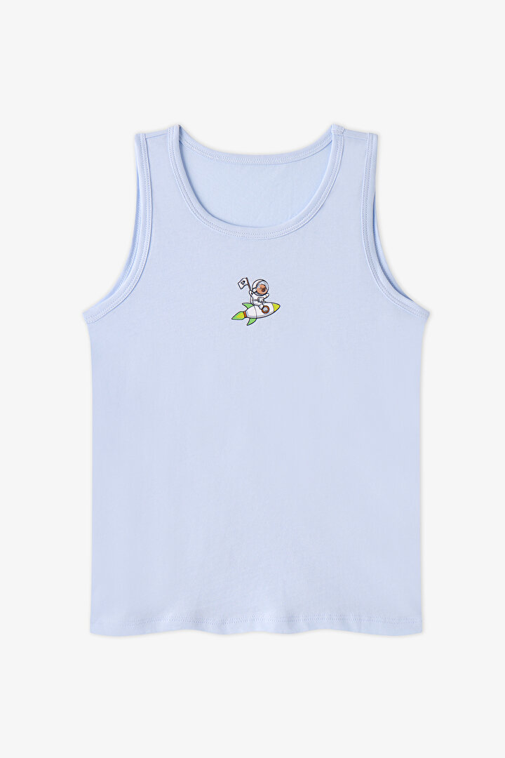 Boys' Capybaras Space Animal Patterned 2-Pack Vest - 2