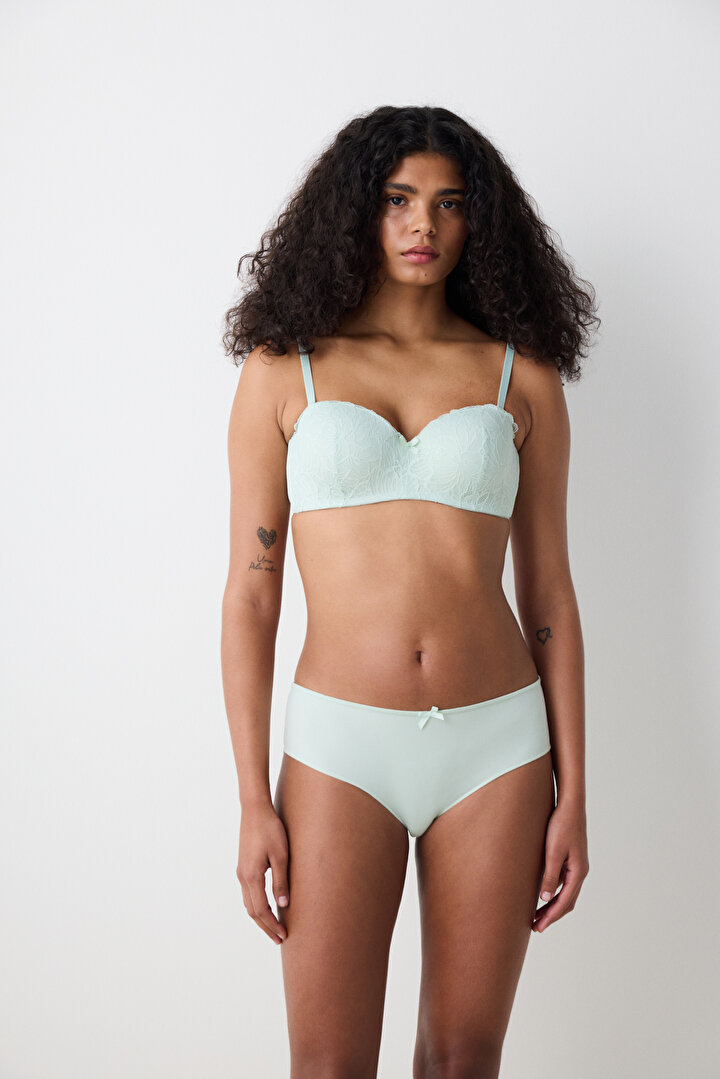 Lotus Lace Mint Bra - 1