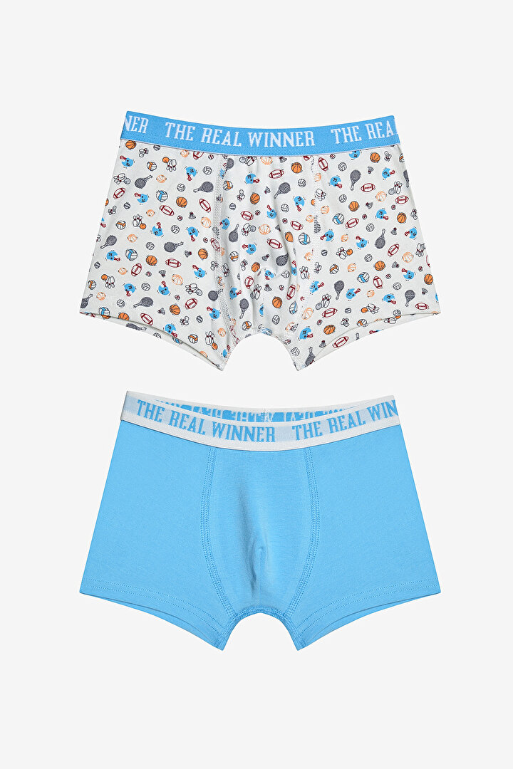 Boys Sporty 2in1 Multi Colour Boxer - 1