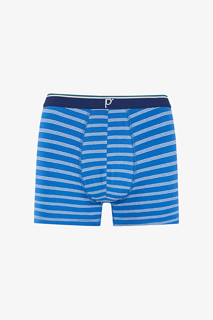 Man Multicolor Blue Check Multi Boxer - 2