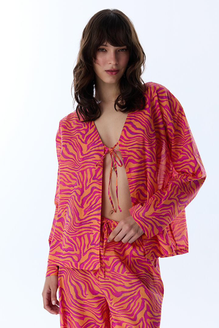Renkli Deila Kimono - 1