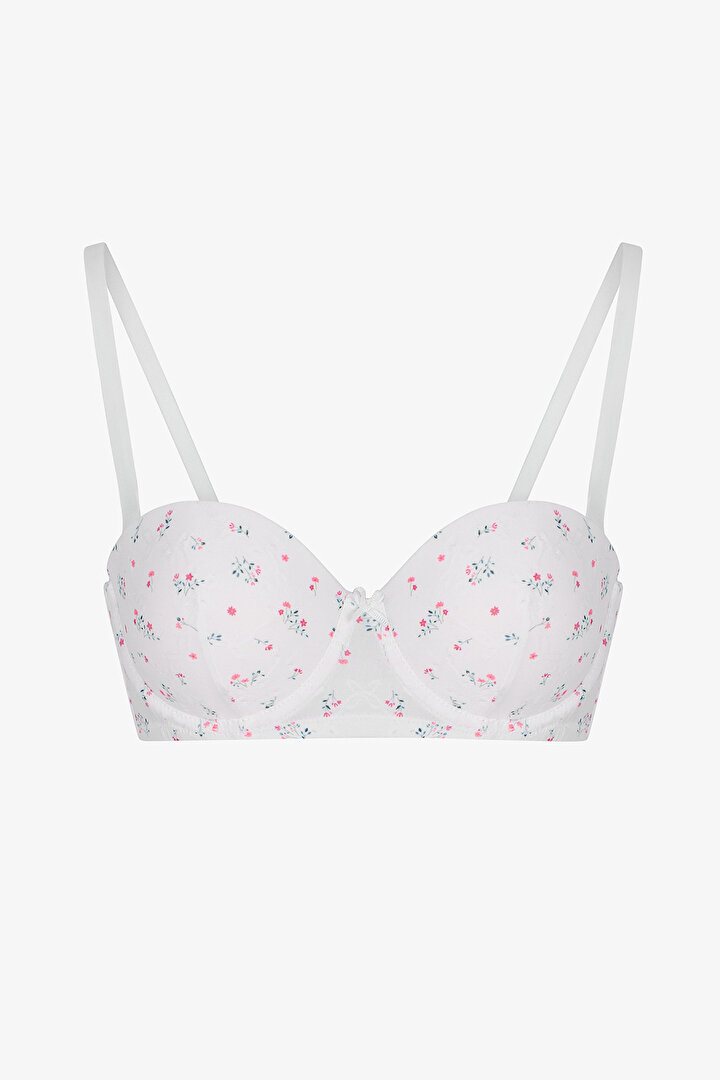 Kırık Beyaz Pop Up Destekli Sütyen - 1