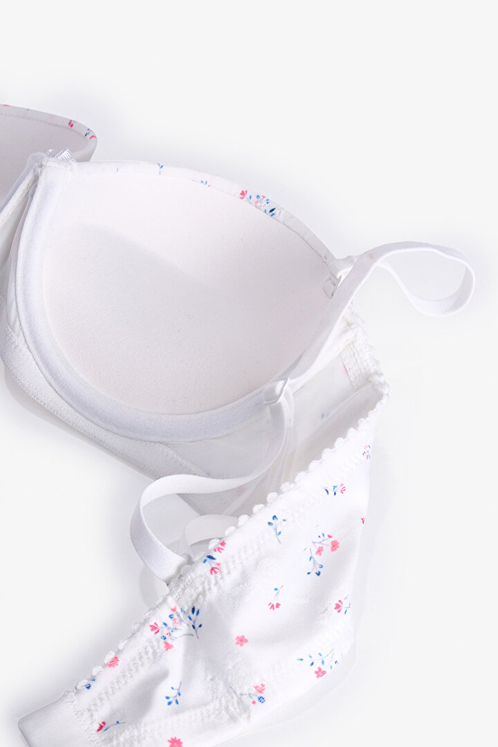 Kırık Beyaz Pop Up Destekli Sütyen - 2