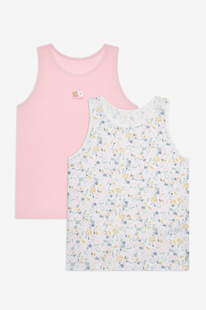 Girls Nature Thermal 2in1 Multi Colour Vest - 1