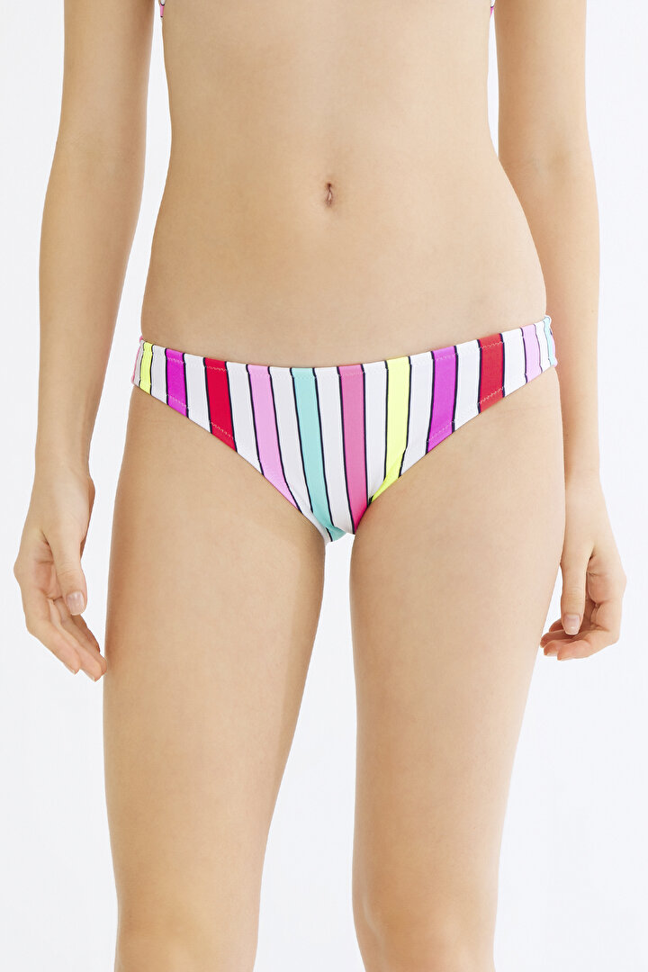 Multi Colour Retro Slip Bikini Bottom - 2