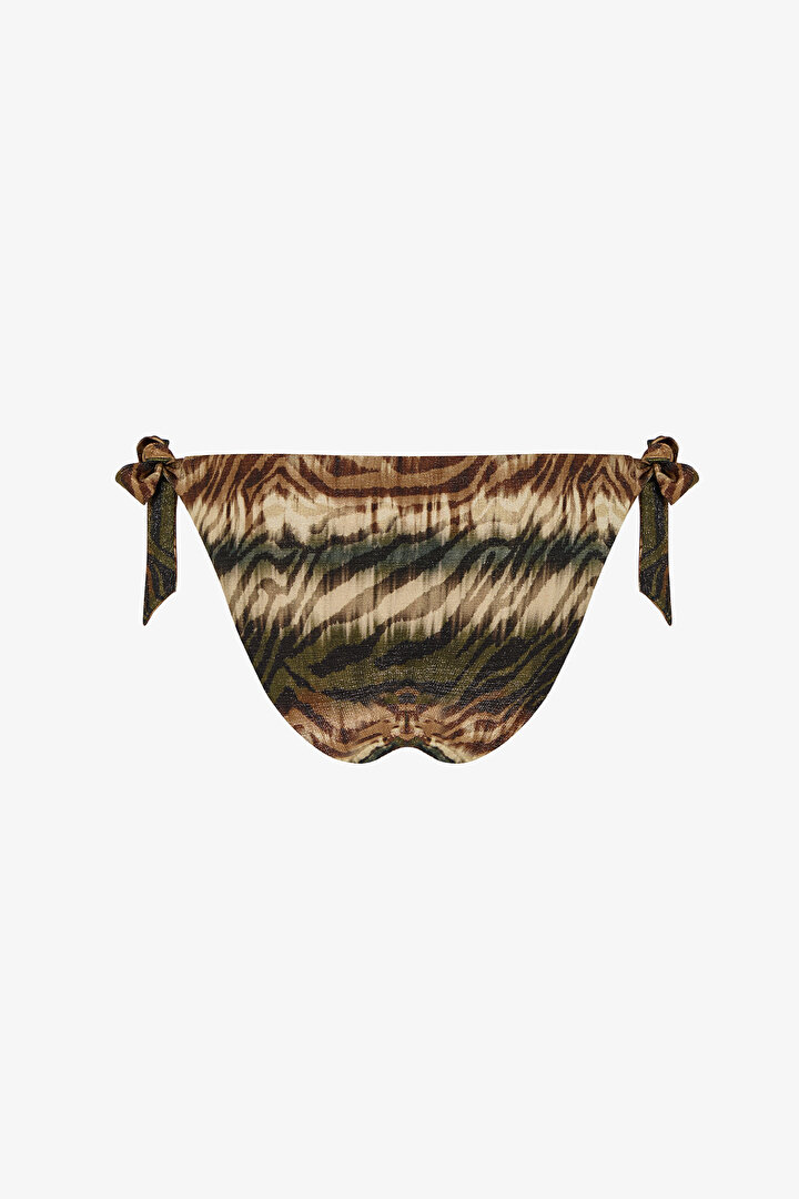 Cesira Zebra Desenli Simli Orta Bel Bikini Altı - 2