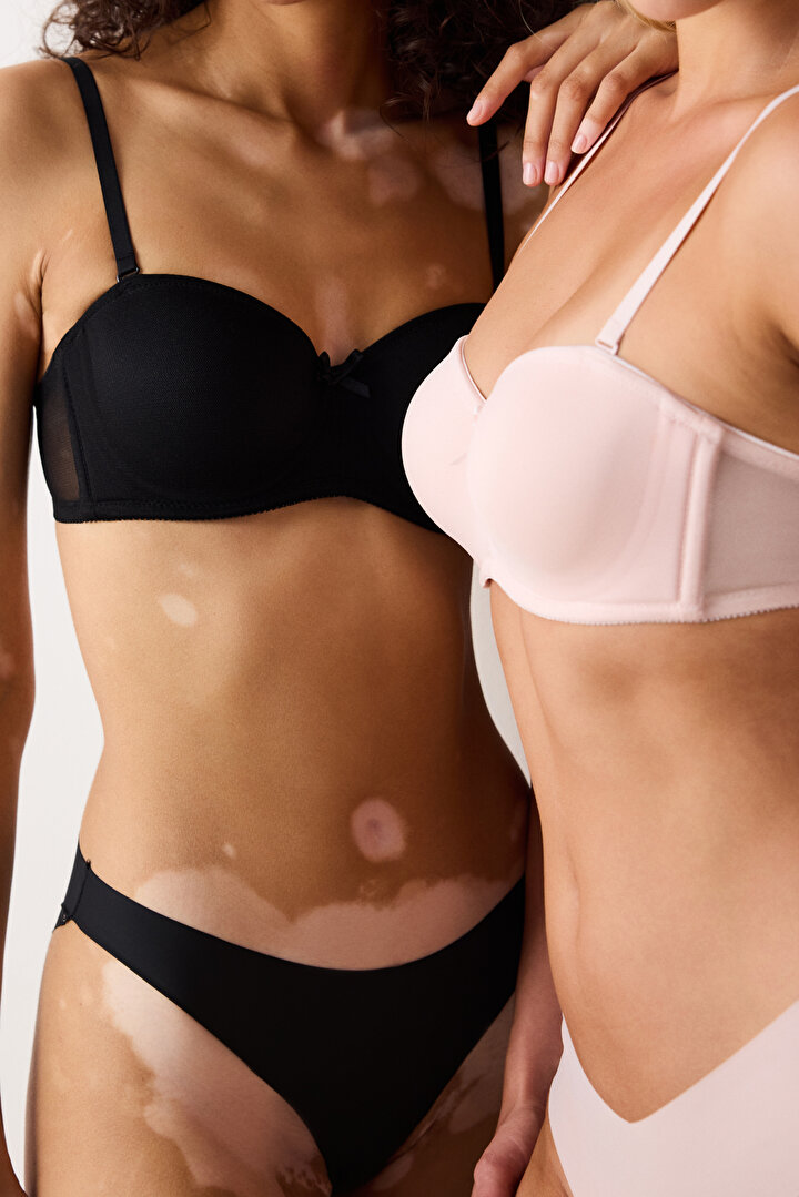Black Lotus Padded Bra - 2
