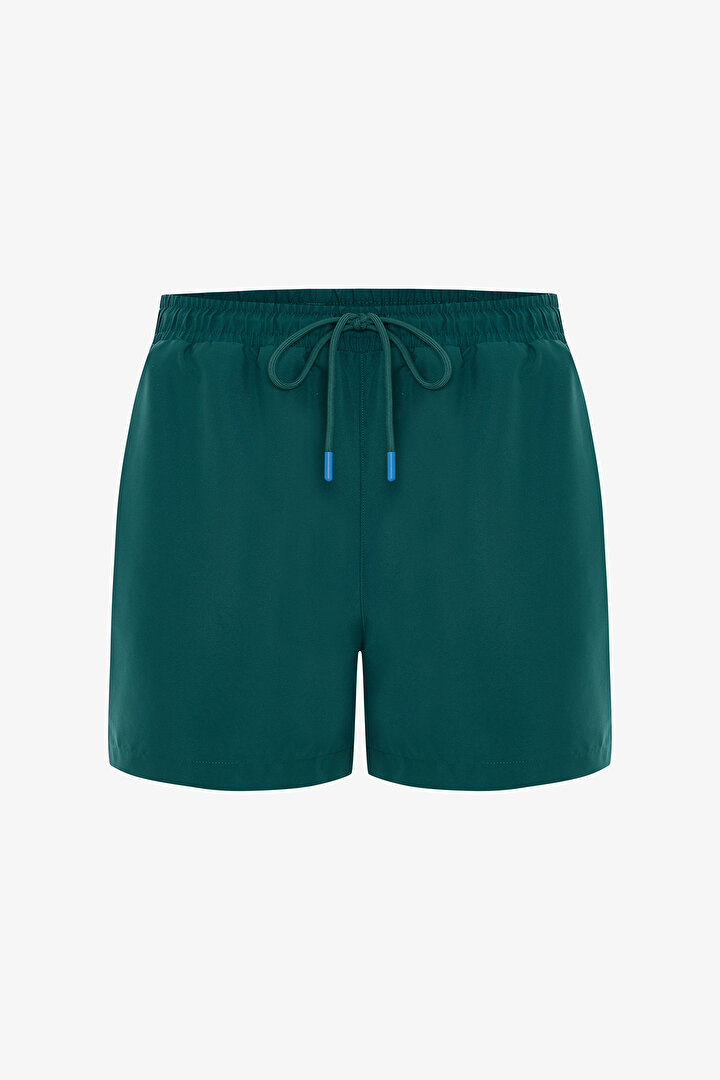 Petrol Yeşili Green Erkek Şort Mayo - 1