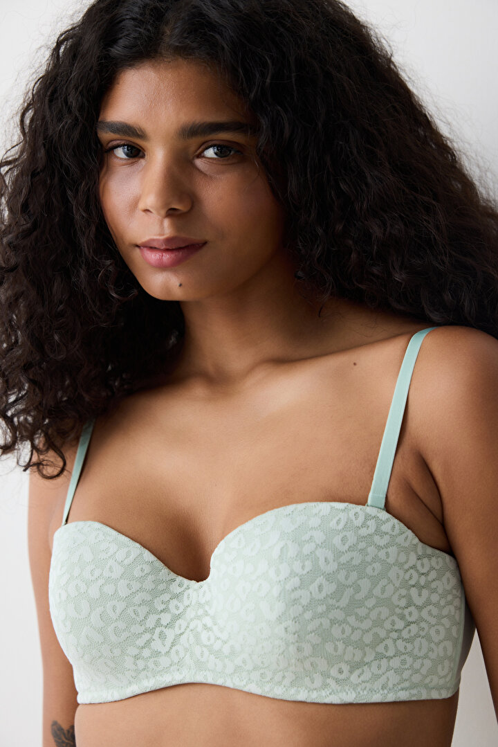 Delila Lace Mint Bra - 2