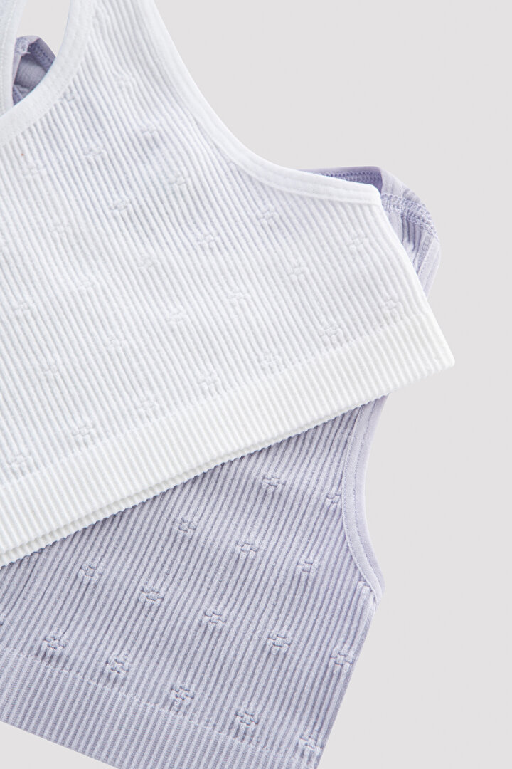 Çok Renkli Teeny Daisy Dikişsiz Seamless 2li Spor Atlet - 4