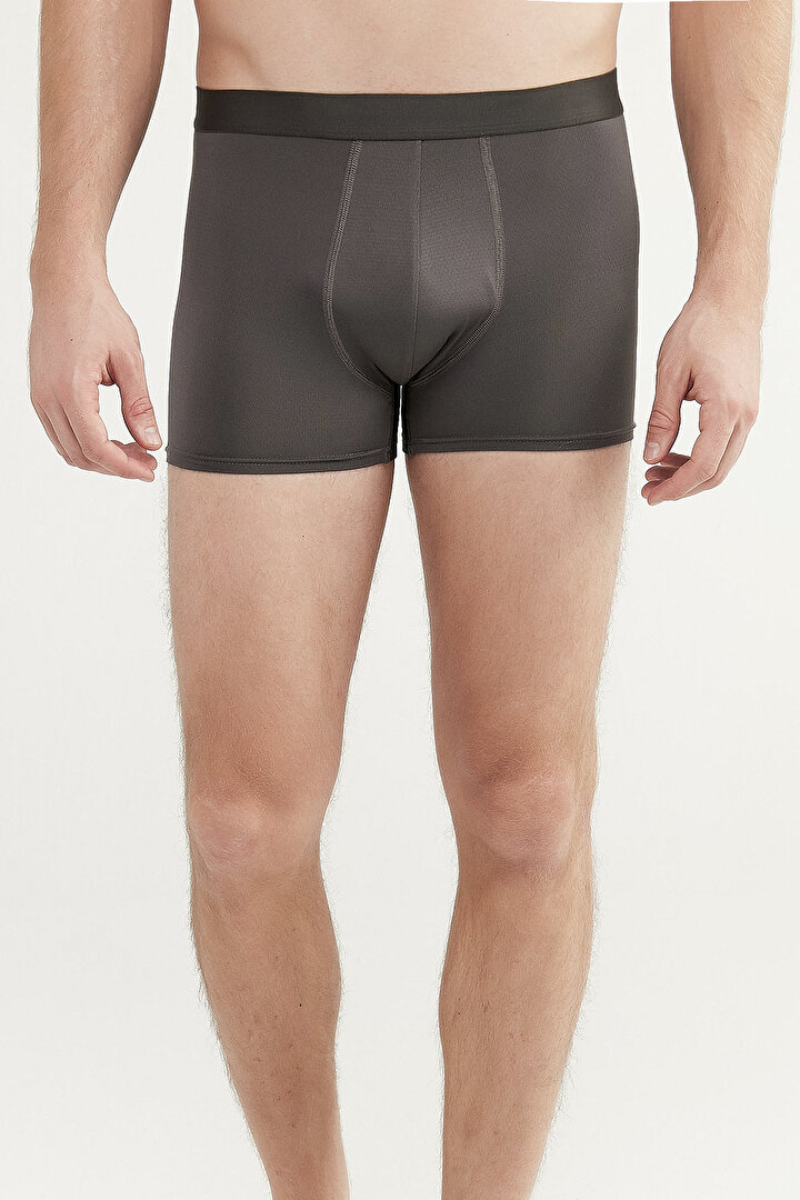 Man Black Breathable 3in1 Mid Boxer - 2