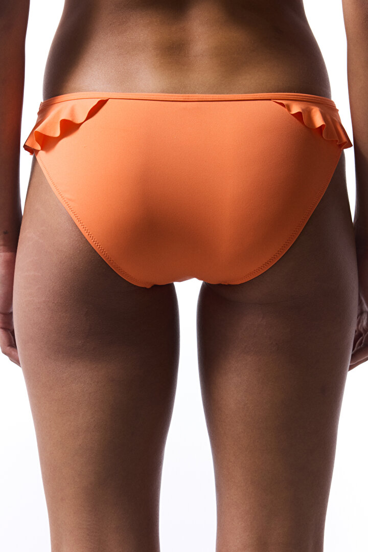 Turuncu Mango Fırfırlı Bikini Altı - 2