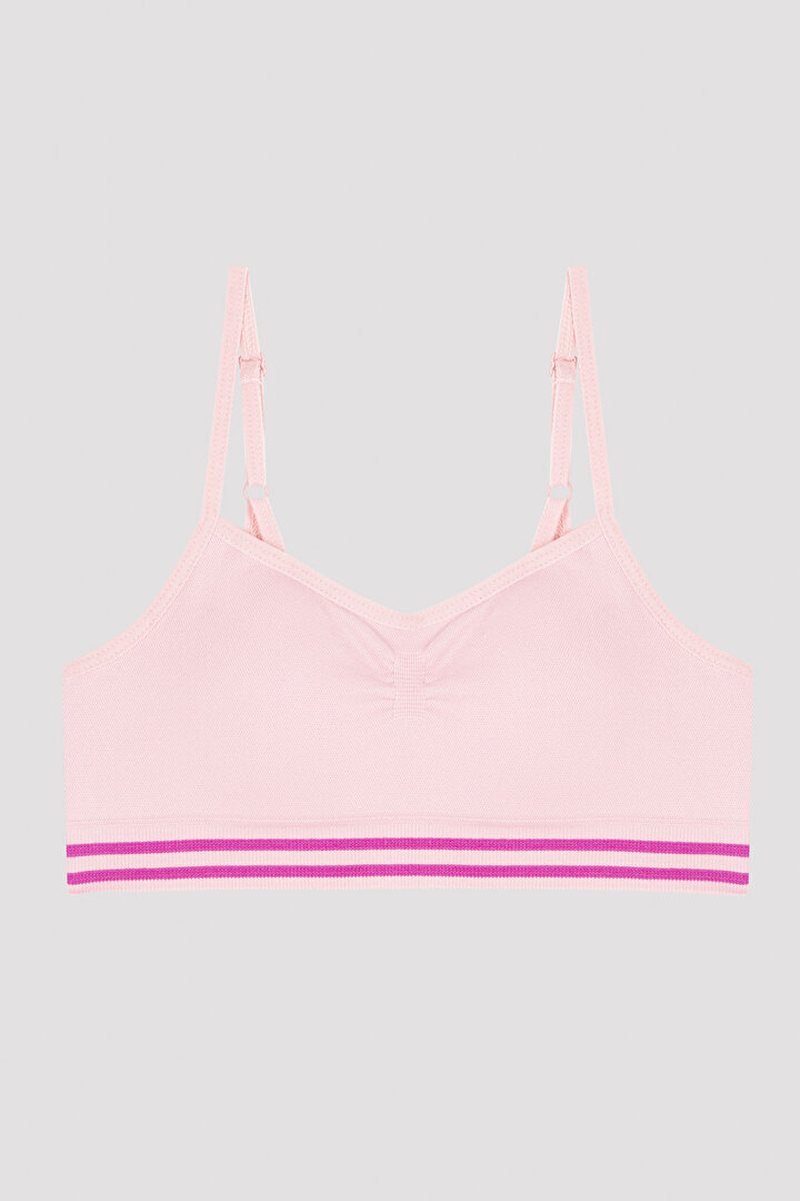 Girls Pink Seamless Bustier - 1
