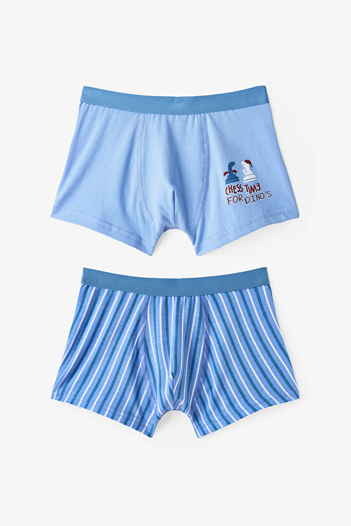Blue Boys Chess 2in1 Boxer - 1