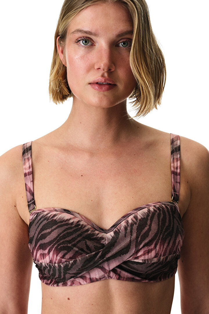 Renkli Cesira Pink Beauty Toparlayıcı Bikini Üstü - 1